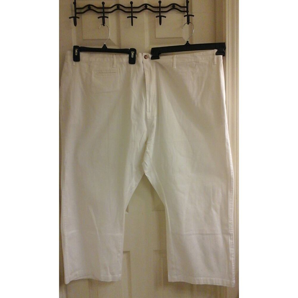 Haband Pants women's plus size 6XL 62X28 white casual Pockets Hard To Find Rare